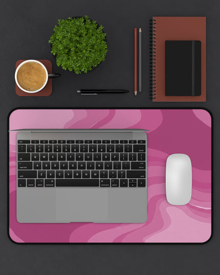 Pinky Mauve Wavey 12" x 18" Desk Mat