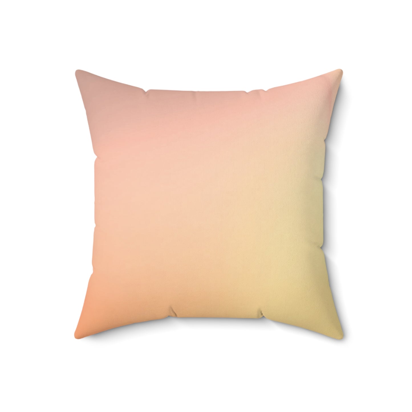 Hot Peach Fade 18" x 18" Faux Suede Square Pillow