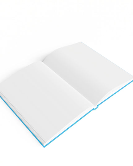 Light Blue Star-crossed Bodies Journal - 128 Blank pages, 5" x 7"