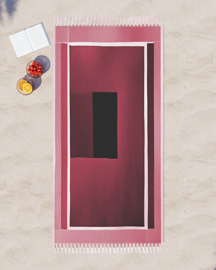Red Shadow 38" × 81" Boho Beach Cloth
