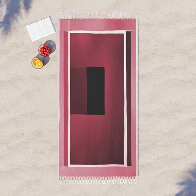 Red Shadow 38" × 81" Boho Beach Cloth