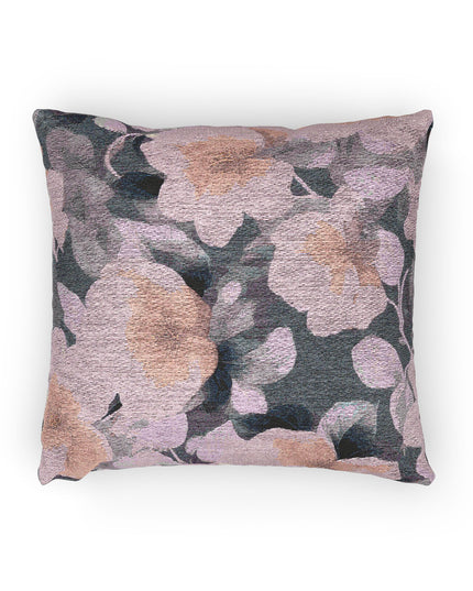 Peach Florals Woven Pillow, 17" x 18"