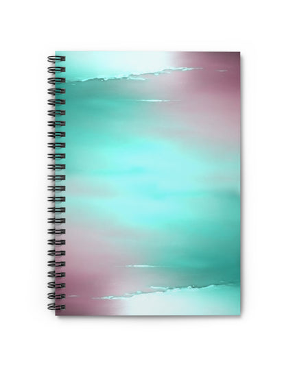 Green Sea Lavender Fog Spiral Notebook - Ruled Line, 6" x 8", 118 pages