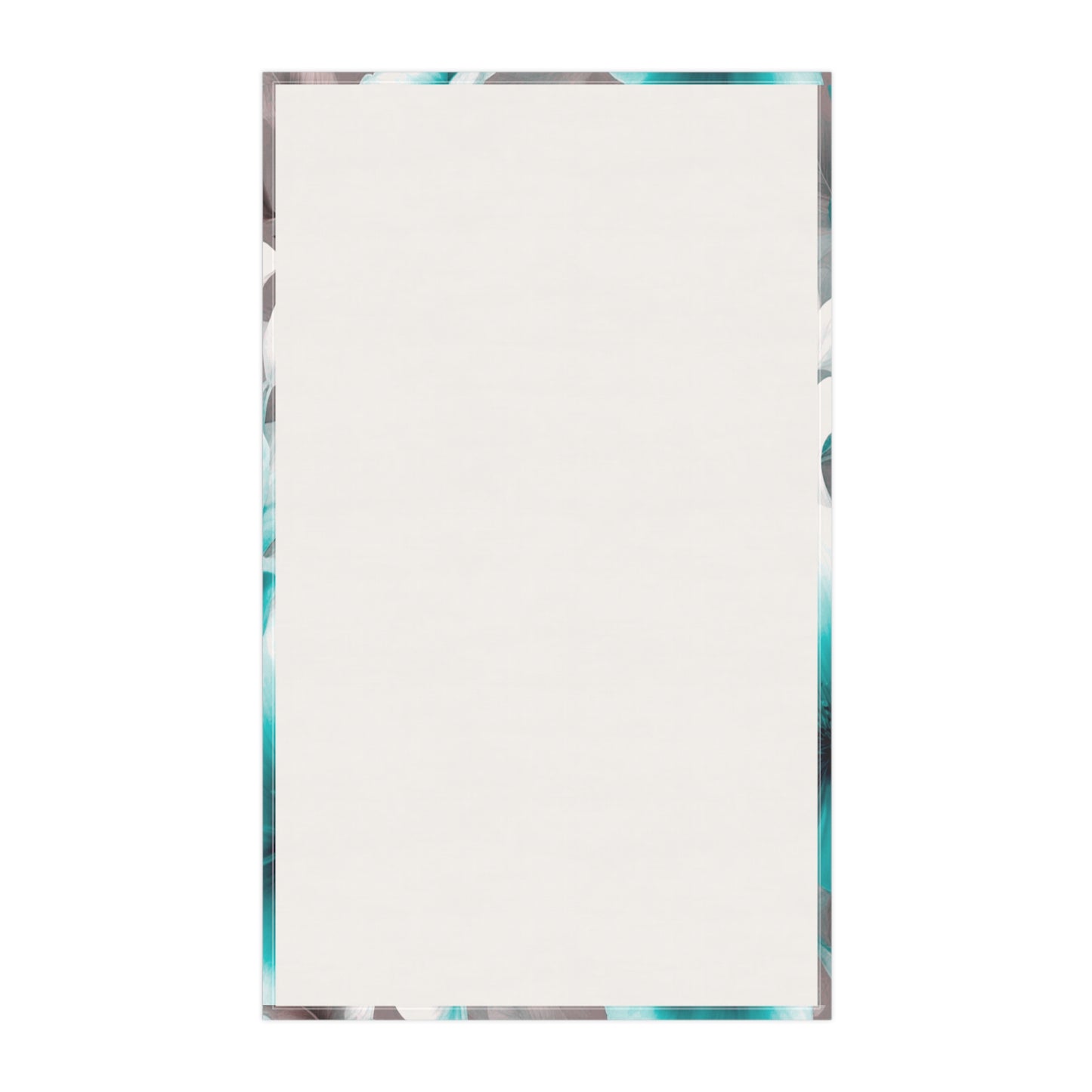 Tif Green Gray Floral Bunch Tea Towels (cotton, poly), 18" x "30