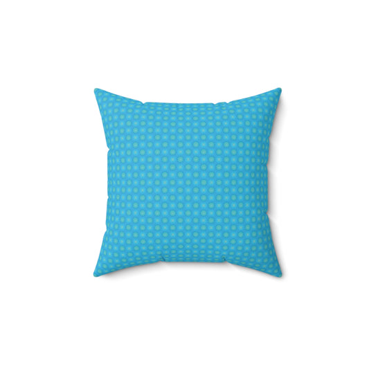 Light Blue Star-crossed Bodies Faux Suede Square Pillow, 14" x 14"