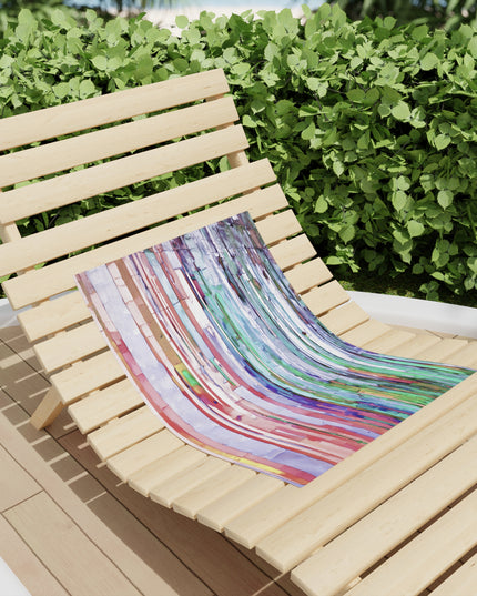 Striped Pastels Beach Towel, 18" x 27"