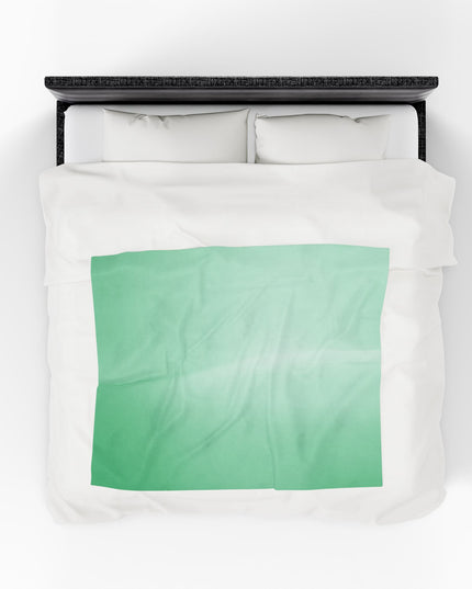 Mint Fade Velveteen Plush Blanket, 50" x 60"