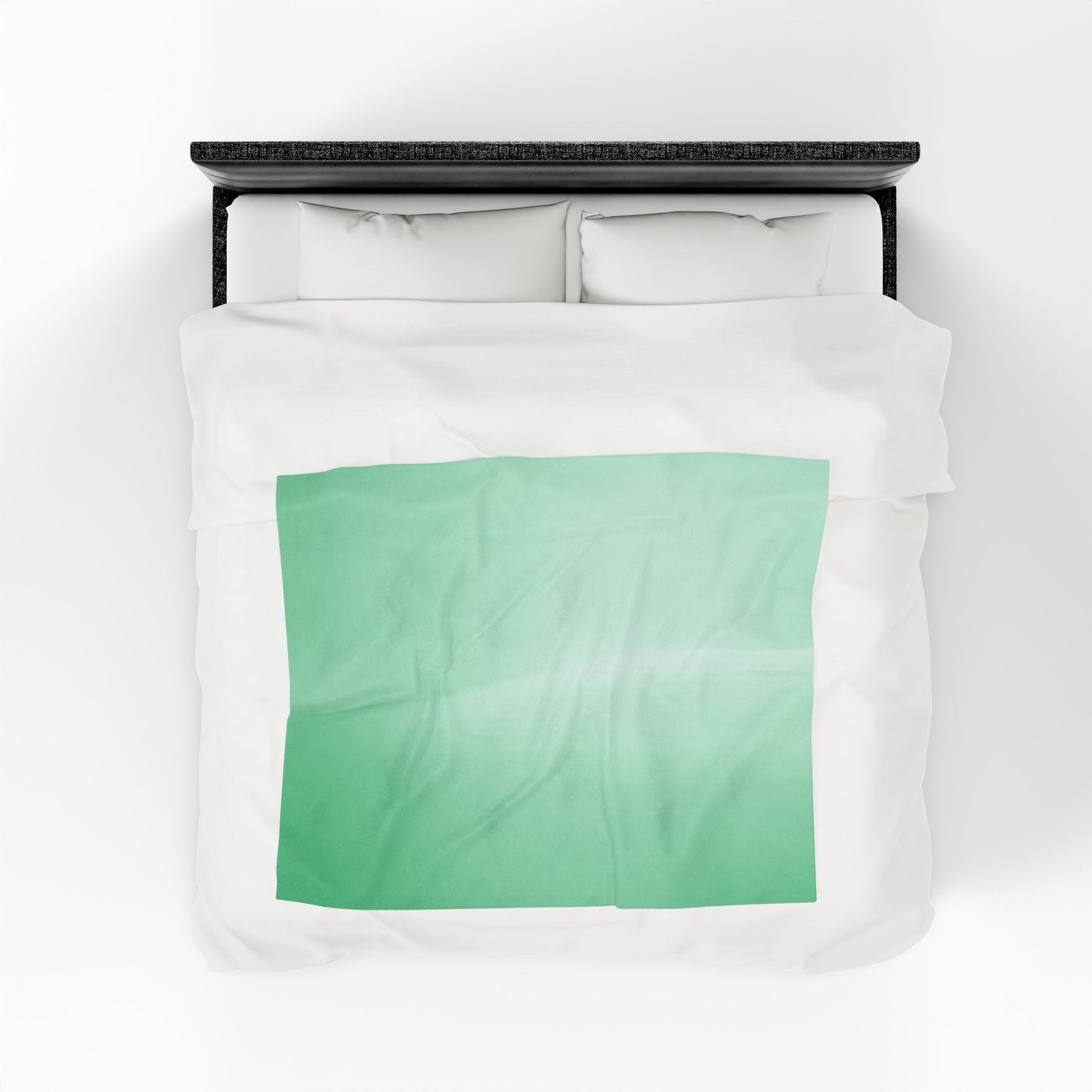 Mint Fade Velveteen Plush Blanket, 50" x 60"
