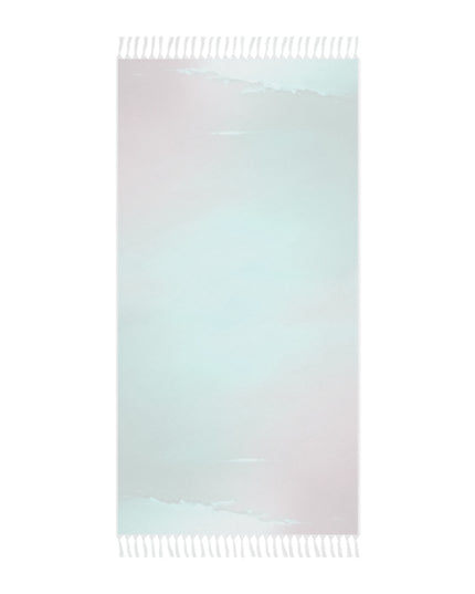 Green Sea Lavender Fog 38" × 81" Boho Beach Cloth