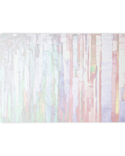 Striped Pastels 8" x 11" Glass Cutting Board