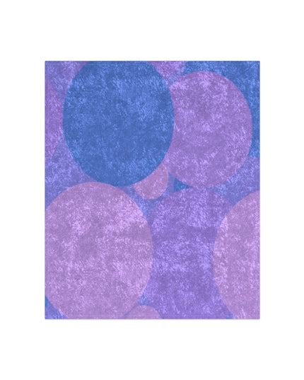 Pastel Purple Family Patches 50" x 60" Crushed Velvet Blanket