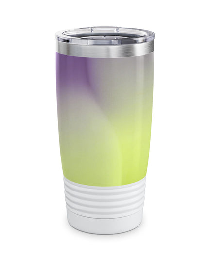 Purple Golden Fade Ringneck Tumbler, 20oz in white