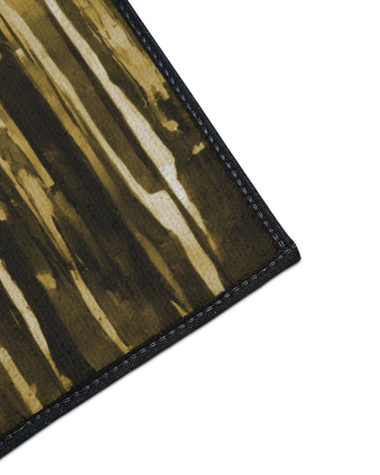 Striped Light Brown 24" x 36" Heavy Duty Floor Mat