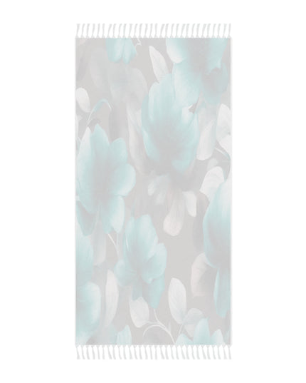 Tif Green Gray Floral Bunch 38" × 81" Boho Beach Cloth