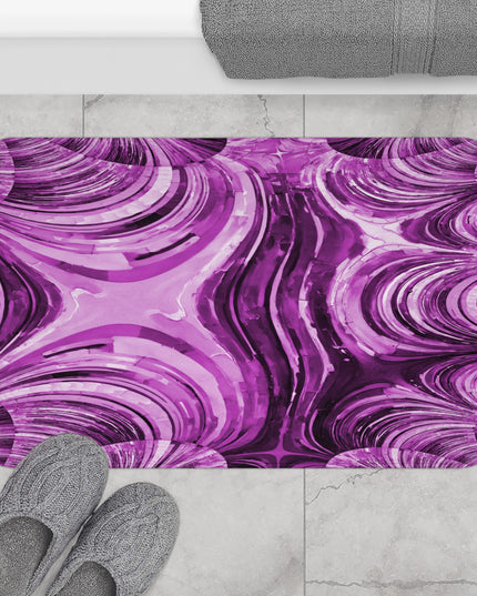 Uzi Spiral Powder Lavender 34" x 21" Bath Mat