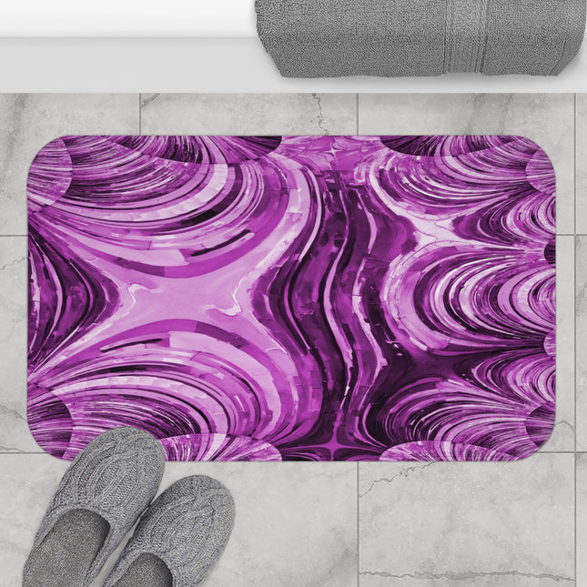 Uzi Spiral Powder Lavender 34" x 21" Bath Mat