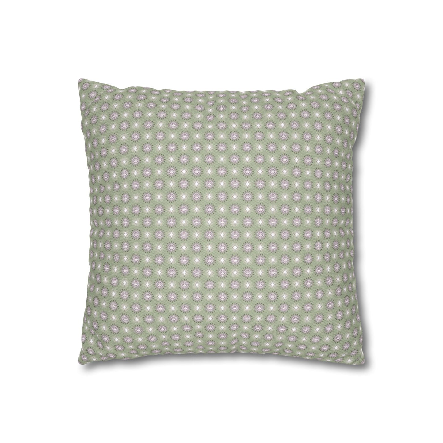 Olive Star-crossed Bodies Spun Polyester Square Pillowcase, 14" x 14"