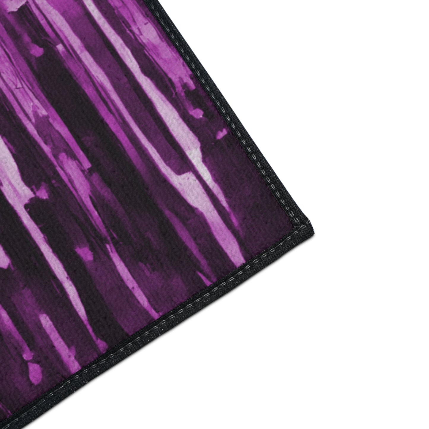 Striped Powder Lavender 24" x 36" Heavy Duty Floor Mat
