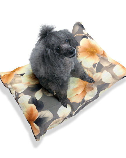 Soft Blossom Floral Bunch Pet Bed, 28" × 18"