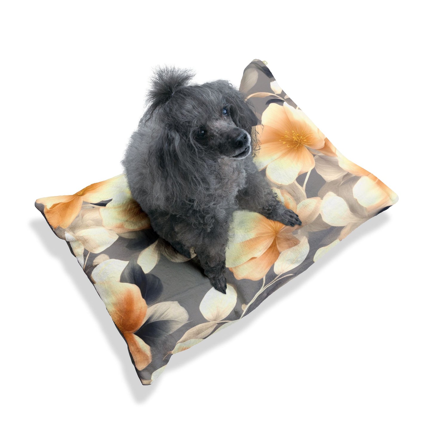 Soft Blossom Floral Bunch Pet Bed, 28" × 18"