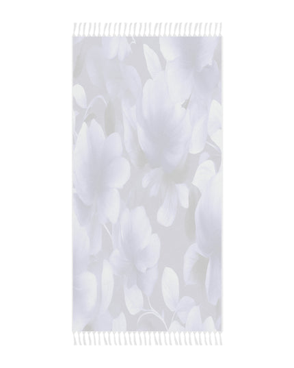 Indigo Blossom Floral Bunch 38" × 81" Boho Beach Cloth