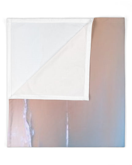 Blue Sea Peach Fog Baby Swaddle 30″×40″ Blanket
