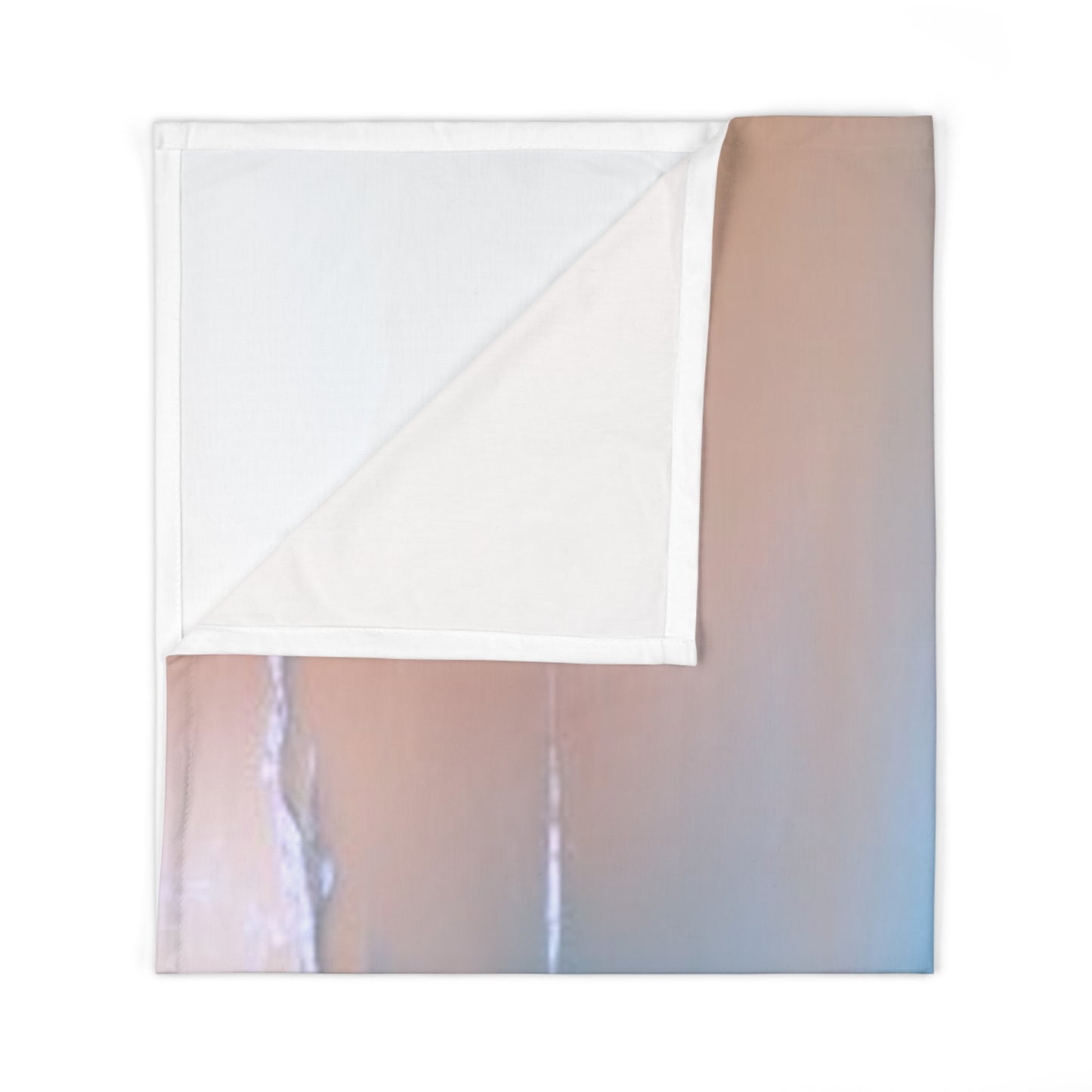 Blue Sea Peach Fog Baby Swaddle 30″×40″ Blanket