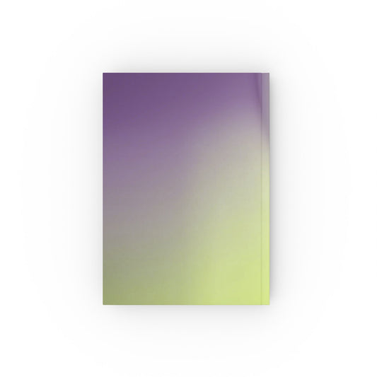 Purple Golden Fade 5.2" x 7.4" Hard Backed Journal with 128 blank pages