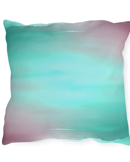 Green Sea Lavender Fog 18" x 18" Outdoor Pillow