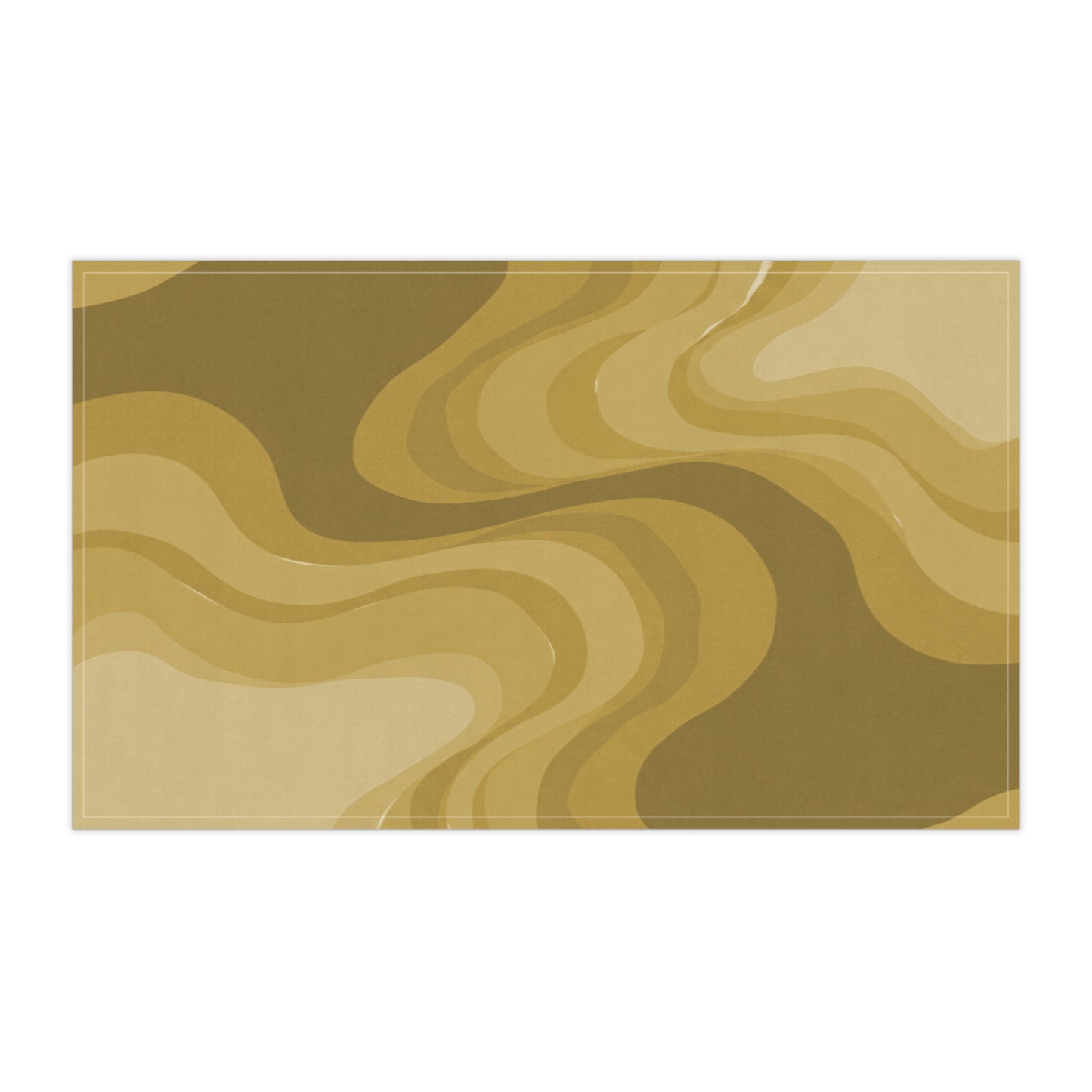 Brown Wavey Tea Towels (cotton, poly), 18" x "30