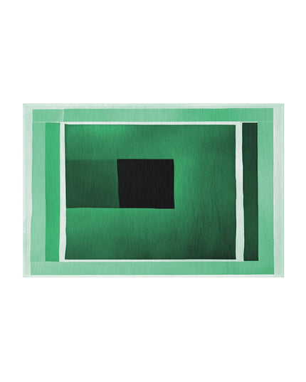 Mint Shadow Outdoor Rug, 24" x 36"