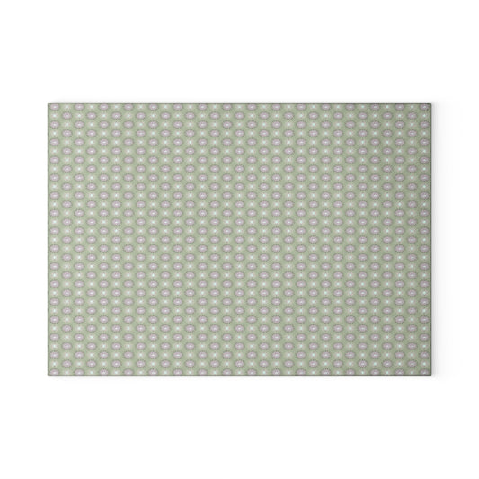 Olive Star-crossed Bodies Glass Cutting Board,  8" x 11"