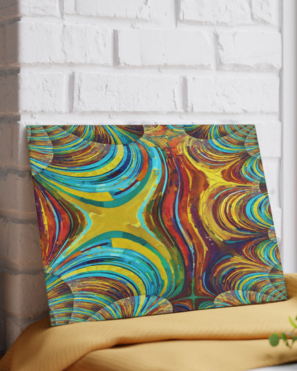 Uzi Spiral Alpha 8" x 11" Glass Cutting Board