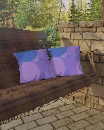 Pastel Purple Family Patches 16" x 16" Outdoor Pillow