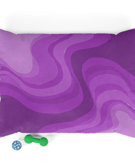 Wavey Purple Wavey 40" × 30" Pet Bed