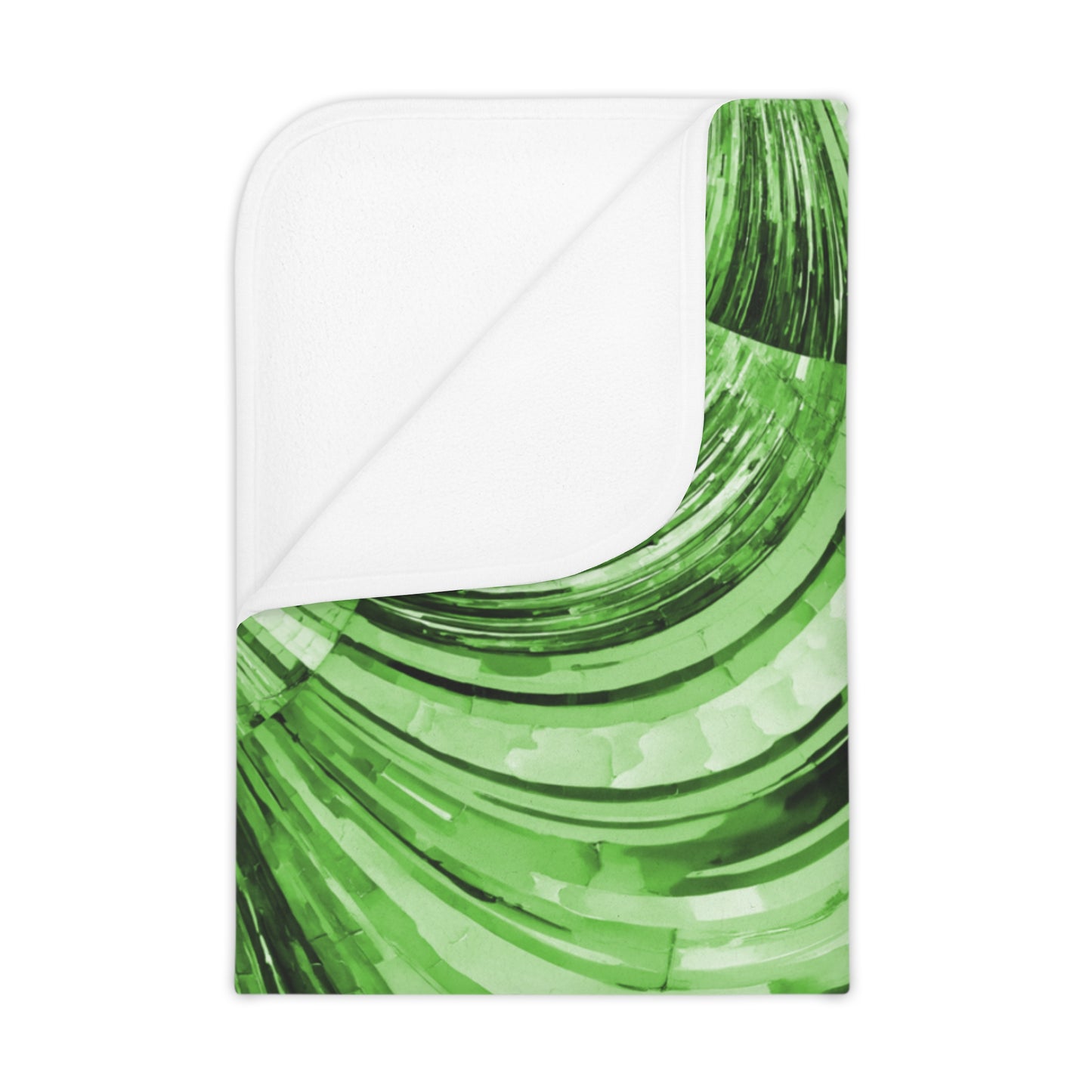 Uzi Spiral Mint Pastel Toddler Blanket, 30" x 40"