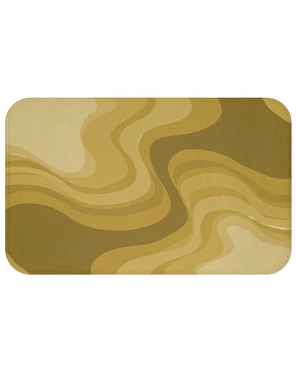 Brown Wavey 34" x 21" Bath Mat