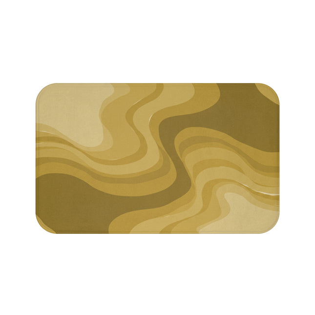 Brown Wavey 34" x 21" Bath Mat