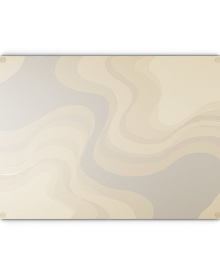 Brown Wavey Glass Cutting Board, 11" x 15"