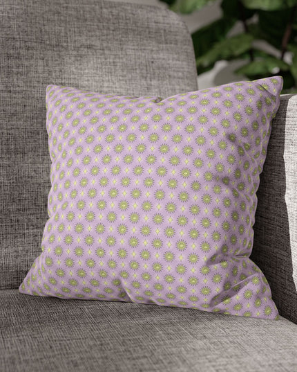 Magenta Star-crossed Bodies Spun Polyester Square Pillowcase, 14" x 14"