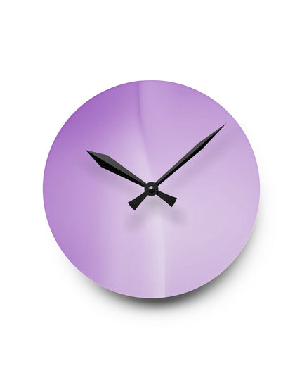 Soft Lavender Fade Acrylic Round Wall Clock, 8" x 8"