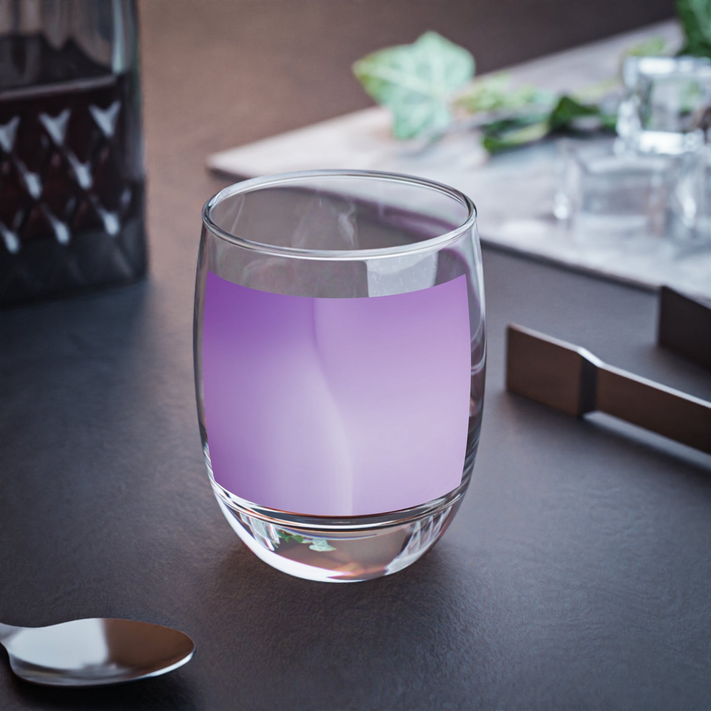 Soft Lavender Fade Whiskey Glass, 6 oz