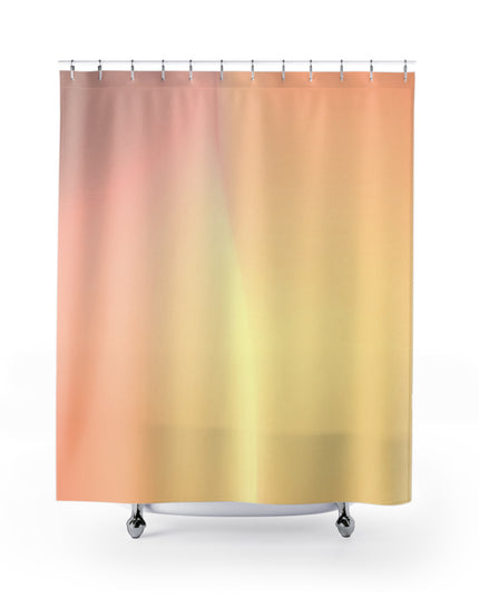 Hot Peach Fade Shower Curtains, 71" x 74"