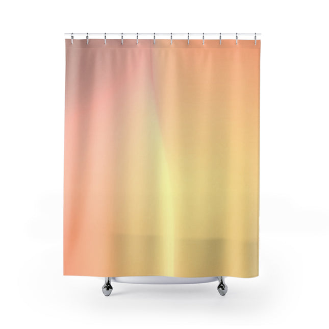 Hot Peach Fade Shower Curtains, 71" x 74"