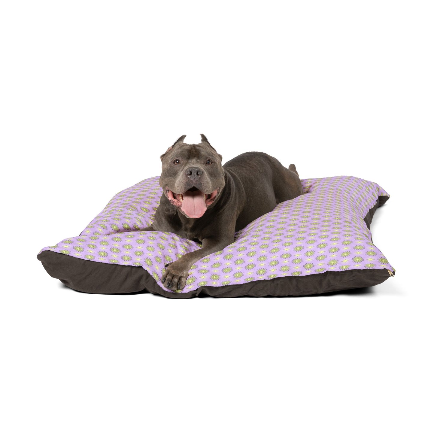 Magenta Star-crossed Bodies Pet Bed, 50" × 40"