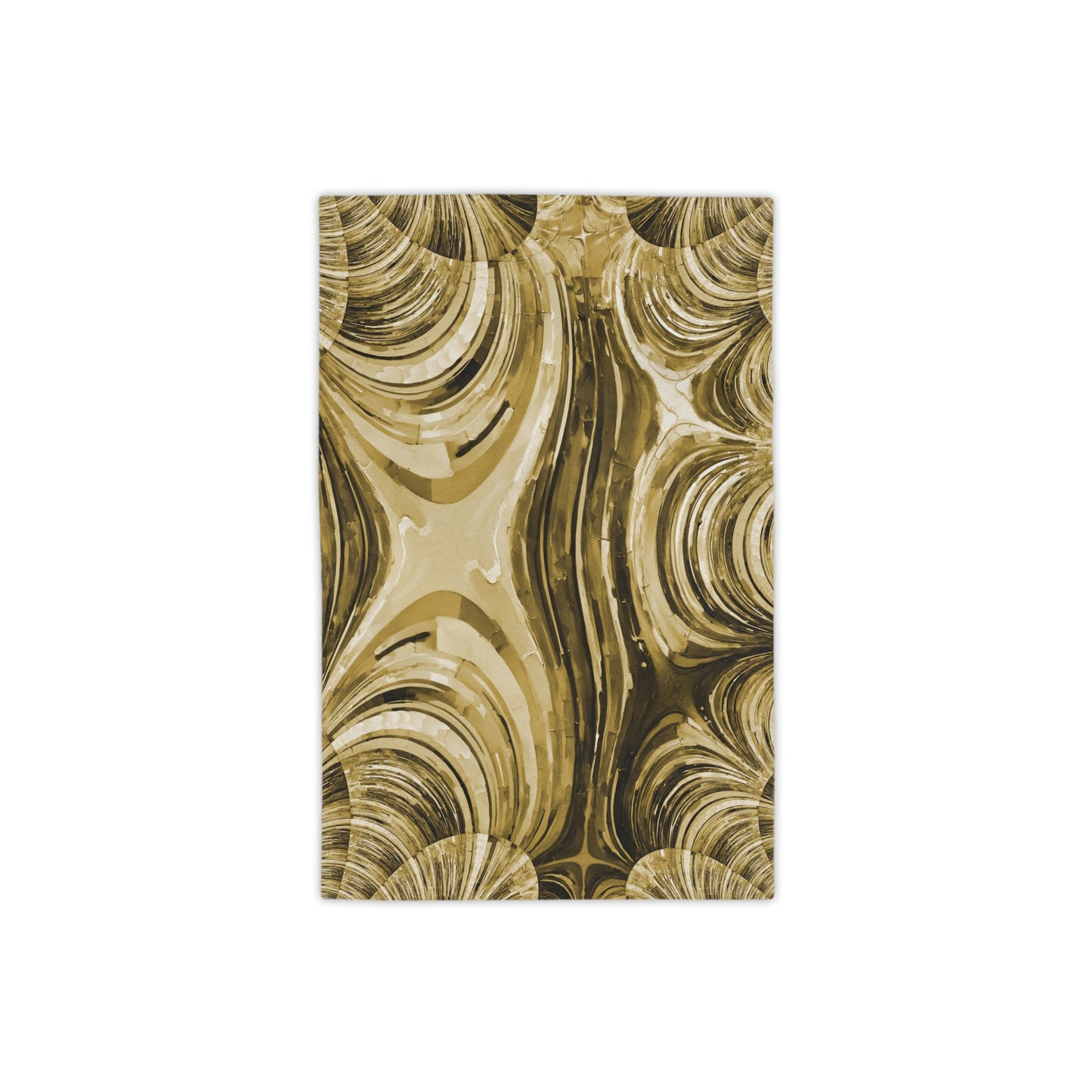 Uzi Spiral Light Brown Beach Towel, 18" x 27"