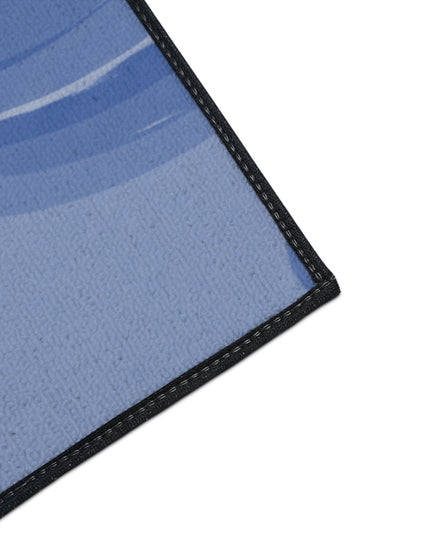 Deep Blue Wavey 36" x 60" Heavy Duty Floor Mat