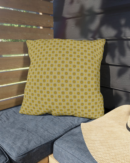 Lemongrass Star-crossed Bodies 18" x 18" Outdoor Pillow