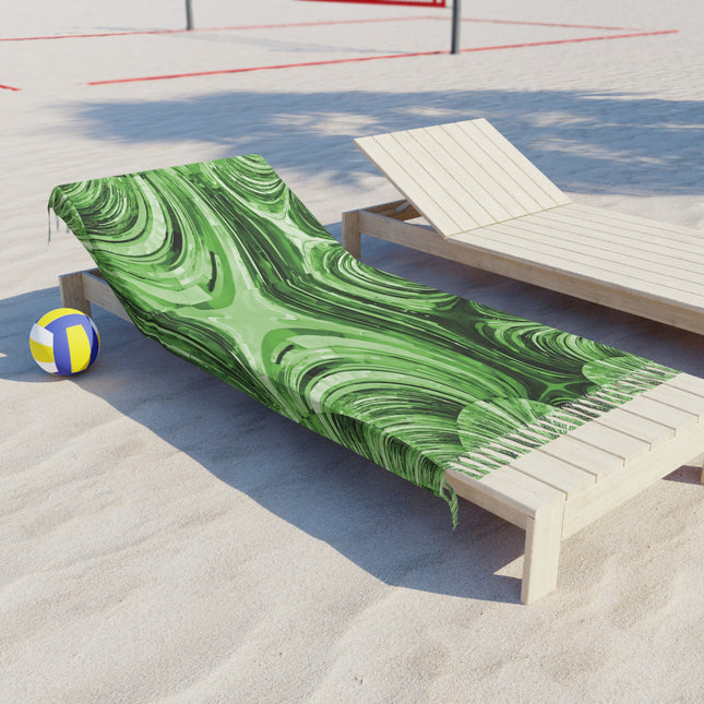 Uzi Spiral Mint Pastel 38" × 81" Boho Beach Cloth