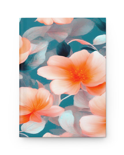 Orange Blossom Floral Bunch Hardcover Journal Matte with 150 lined pages, 5.75" x 8"